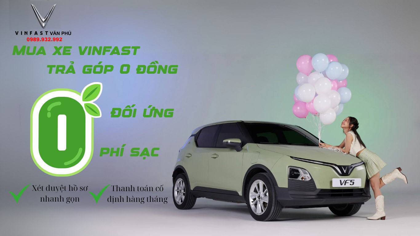 Mua xe VinFast Văn Phú trả góp 0%