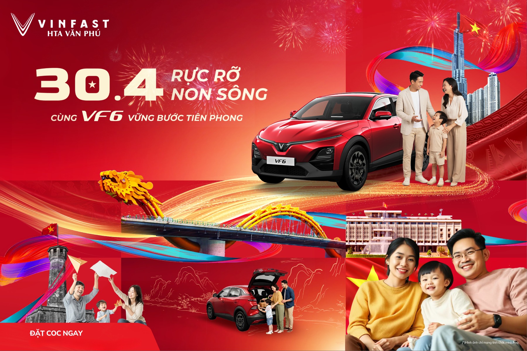 Mừng Ngày 30/4: Rực Rỡ Non Sông, Cùng VinFast VF 6 Vững Bước Tiên Phong
